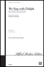 We Sing with Delight SSA choral sheet music cover Thumbnail